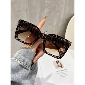 Classic Large Frame Sunglasses for Women, UV400 Protection Retro Shades, Fashion Outdoor Driving Daily Eyewear outdoorfun