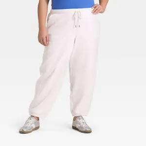 Women's Mid-Rise Barrel Leg Sweatpants - Universal Thread Light Heather Gray M
