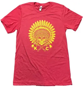 Headress Skull UNISEX SUPER SOFT CREW RED