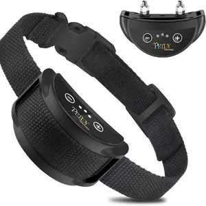 Petjoy Dog Bark Collar, Waterproof & Rechargeable, Automatic Shock Control, Prong Collar with Beep & Shock, for Small Medium Large Dogs