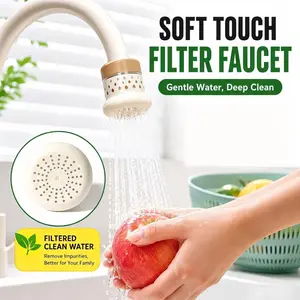Anti-Splash Faucet Water Filter Sprayer, All-Purpose 5-Layer Purification Tap Nozzle, Water Saving Soft Flow Aerator for Home Bathroom and Kitchen