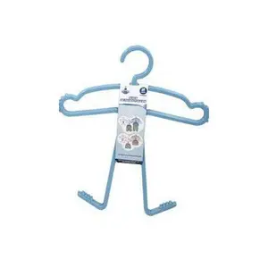 Blue Children's Clothes Hangers for Boys, 10-Pack Home Organiser for Hanging 10 Outfit