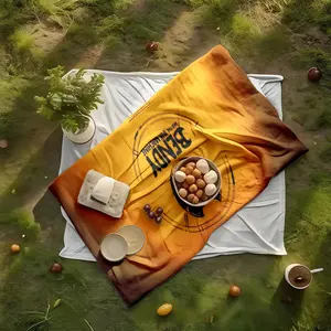 1 piece Ink Machine and Bendy Game Logo themed flannel blanket - Oversized comfortable flannel sofa blanket, suitable for beds and sofas, modern geometric pattern design, all-season use, digital printing, 100% polyester material, machine washable