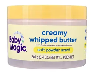 Baby Magic Creamy Whipped Butter | Helps Keep Skin Feeling Healthy and Baby Soft | Hypoallergenic | 8.4 fl oz.
