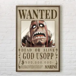 One Piece Wanted Posters UPDATED POST-WANO Japanese Anime Poster God Usopp