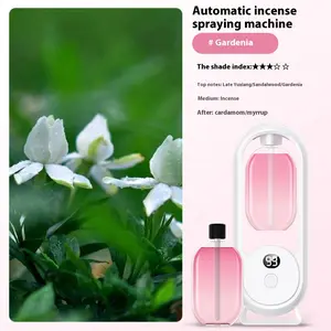 Home & Hotel Aromatherapy Diffuser Humidifier, Automatic Spray Mist Maker for Bedroom Bathroom, Includes Gardenia Essential Oil Bottles