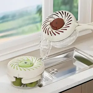 Multi-functional Fruit and Vegetable Cleaning Basket, with Cooling Ice Compartment and Portable Lid, Foldable Strainer Bowl with Lid, BPA-Free Kitchen Gadgets with Slim Holes and Handles, for Cooking, Household Drainage Tools, Outdoor Picnic Boxes