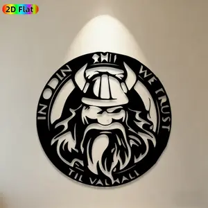 1pc Odin Metal Wall Art,Odin Statue Mural, Ideal Gift for Halloween,Valentine's Day, Mythology Enthusiasts, Weather-Resistant Metal Wall Decor Wall Sculptures, Perfect for Living Room Wall & Garden Fence Odin Enthusiasts