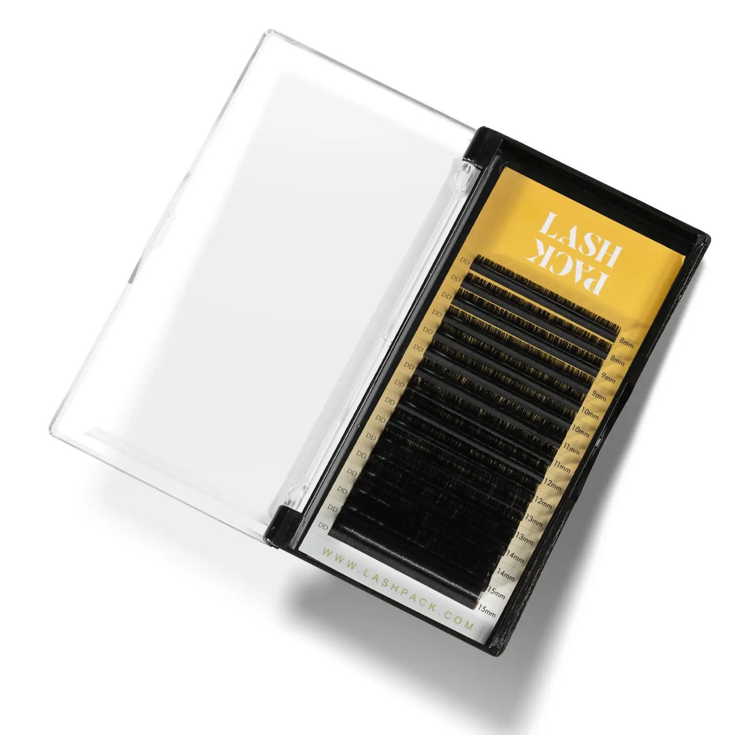 LASH PACK Lash Tray Eyelash Extensions - 0.03 Thickness, C,C, D, DD Curl for Volume Lashing