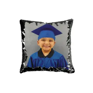 Graduation Custom Image Pillow - Sequin