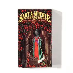 78 Cards Santa Muerte Tarot Deck  Set for Spiritual Guidance & Divination Games, Perfect for Meditation & Fortune-Telling Practices, Durable Tarot Cards, Tarot Card Decks