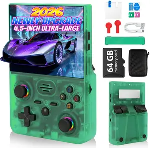 RF45V Retro Handheld Game  Console (4000mAh Battery)64G TF Card，4.5 Inch Ultra-Large Screen,Support Wide variety and large quantities Classic Games,Linux System,Birthday Gift for Adult or Friends #SummerVibes