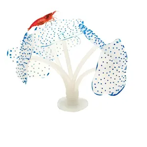 Glowing Artificial Coral – Starlight Feather Silicone Aquarium Decoration for UV & Blue Light Tanks