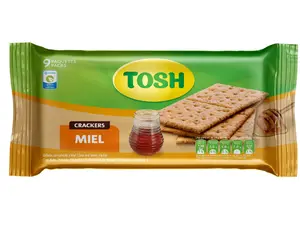 Tosh Crackers Miel (9 PAQUETES)