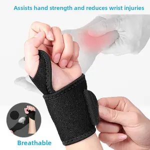 Outdoor Sports Bracer, Wrapped Pressurized Elastic Bandage Adjustable Sports Bracer, Basketball Palm Bracer  Support  Bathroom