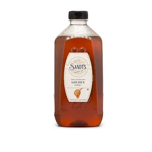 Sandt's Unfiltered Raw Golden Honey (80 oz.) 5 lb. jar Flavor Sweet Natural honey mustard
