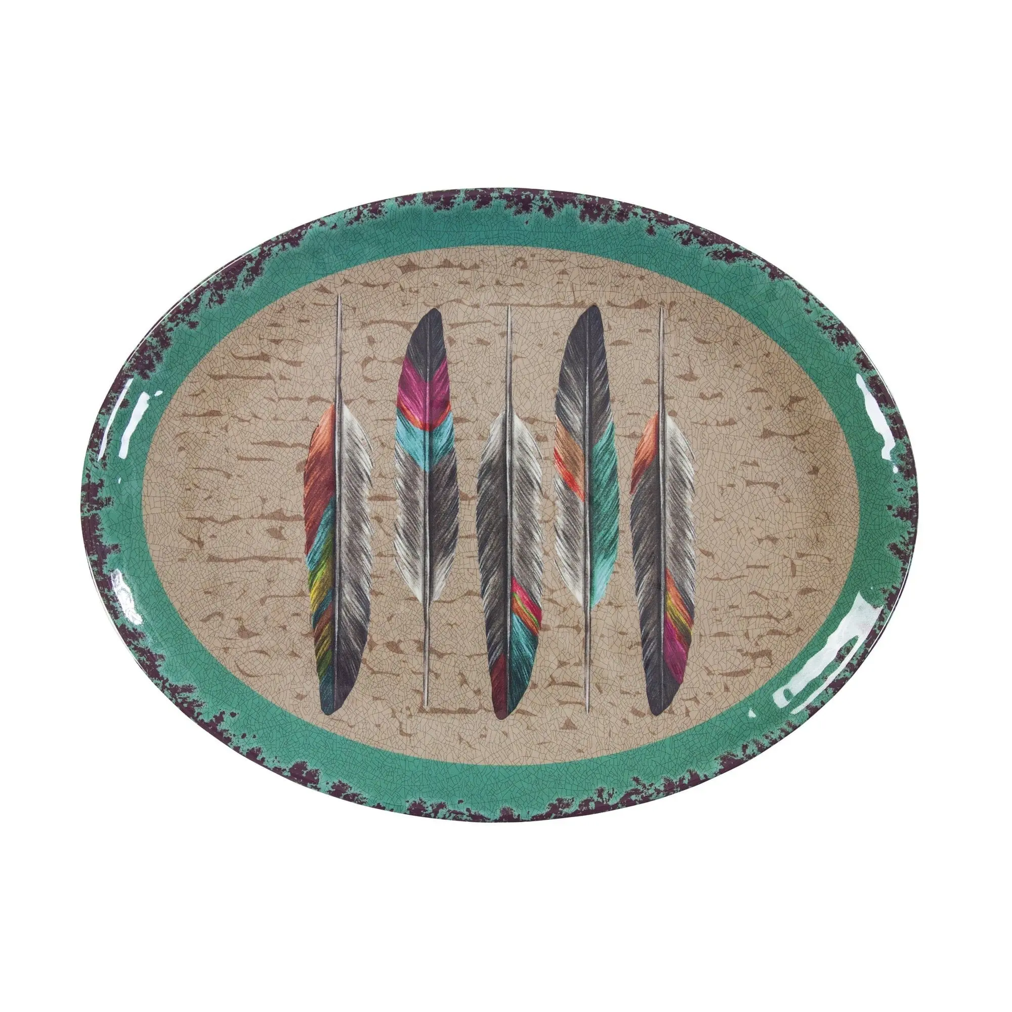Feather Melamine Serving Platter