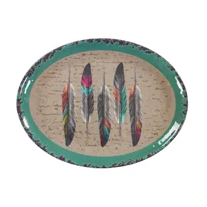 Feather Melamine Serving Platter