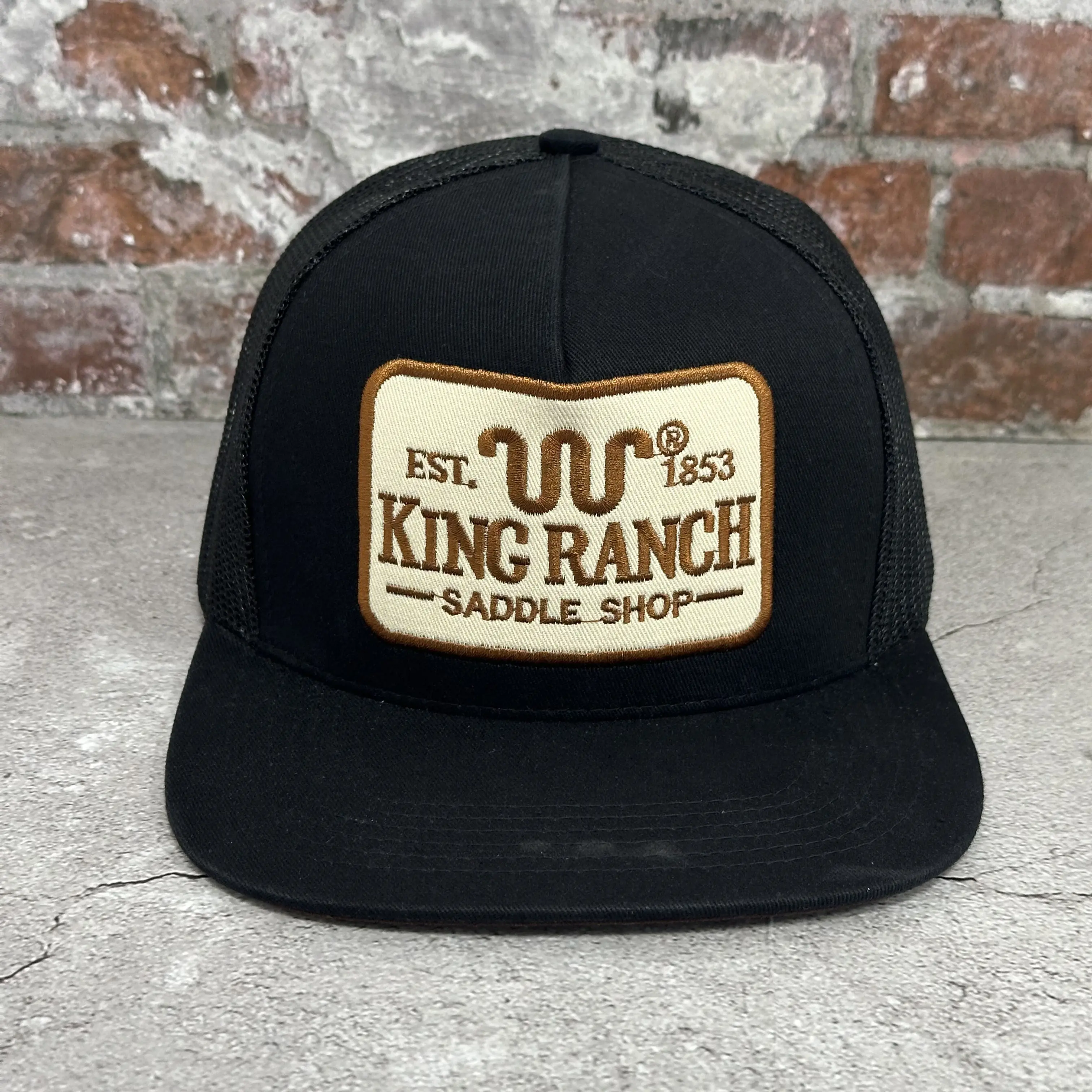 King Ranch Embroidered Trucker Hats, Retro Style Snapback Hats, Unisex Daily Baseball Cap, Perfect Gift for Husband and Wife