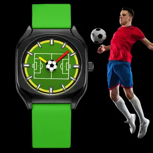 2026 World Cup Fan Soccer Watch for Boys – Sporty Rotating Dial Quartz with Waterproof Silicone Strap, Student Trend
