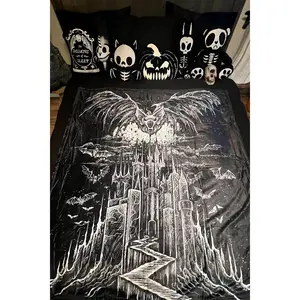 Vampire Castle Throw Blanket