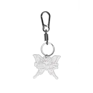3D Acrylic Butterfly LCTR Keychain + Metal Carabiner