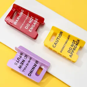 Caution Sign Hair Claw Clip
