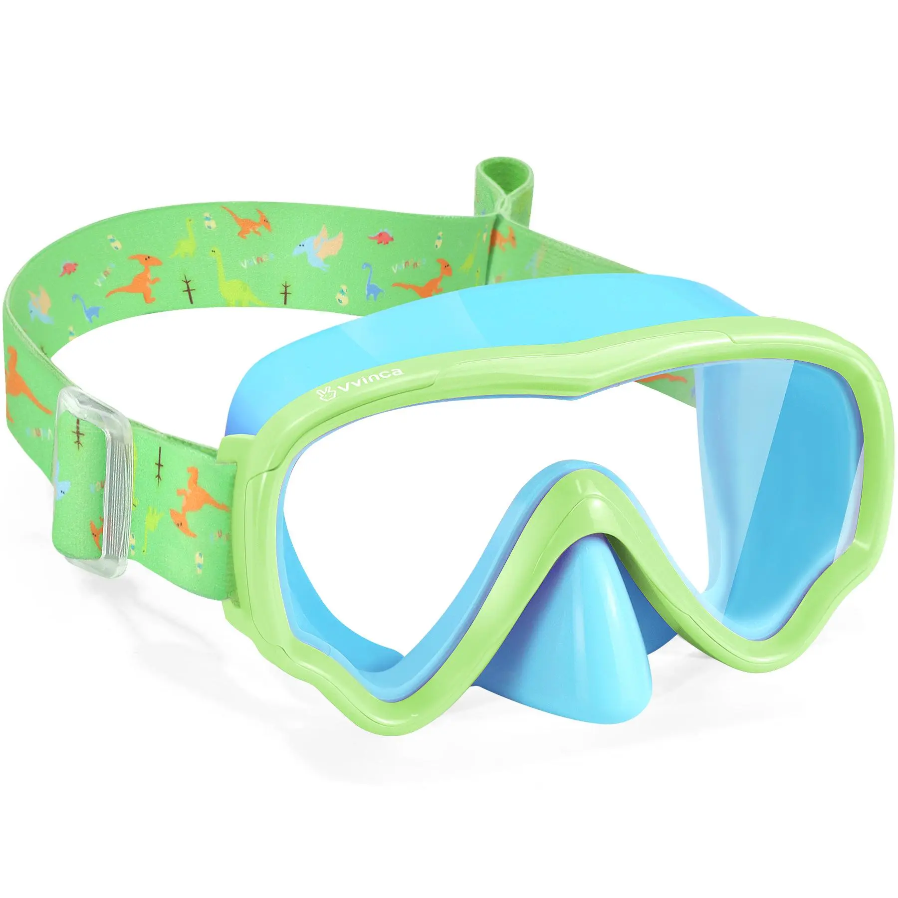 diving goggles Blue-Green Dinosaur（One Pack）
