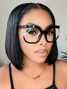 Women's Owl Frame Glasses New All Seasons Anti-Blue Light Trendy Round Frames Stylish Eyewear for Women, Fashionable Cat Eye Design, Stylish Protective Glasses
