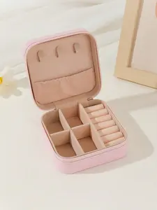 Portable Jewelry Box Organizer Jewelry Storage Unit for Earrings, Rings, Necklaces, and Bracelets, Mini Stylish Storage Case for Travel and Home Use, Organized Box