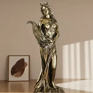 Tyche Goddess of Fortune Statue, Classic Sculpture for Home Decor, Elegant Figurine for Living Room, Unique Gift Idea, Decorative Sculptures
