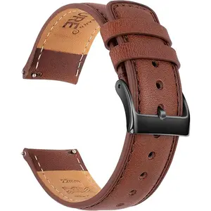 Quick Release Watch Band,Top Genuine Leather Watch Straps 19mm 20mm 21mm 22mm 24mm for Men and Women