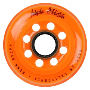Labeda Roller Hockey Wheels - Addiction 80mm 78A Orange (Single)
