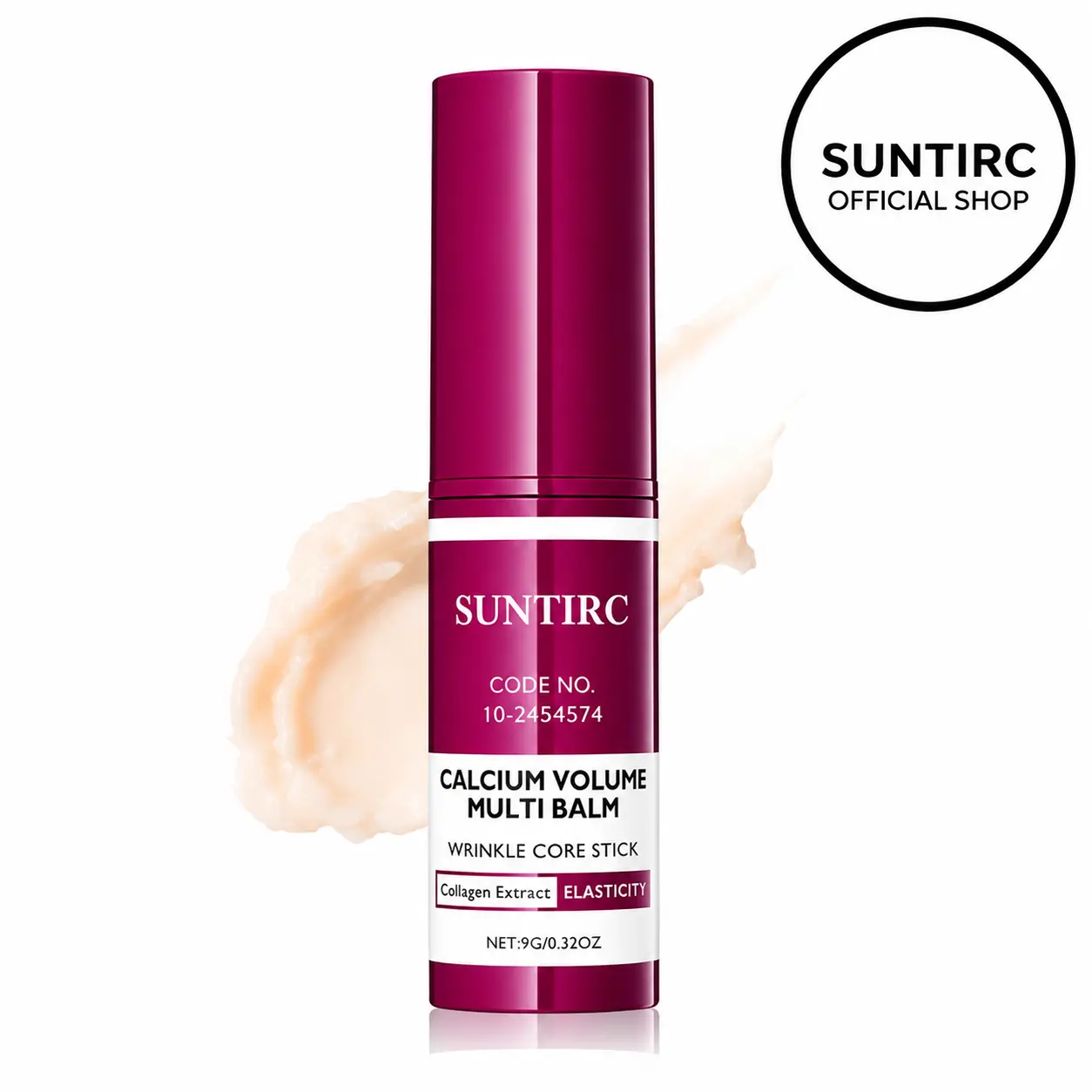 Anti-Aging Collagen Under Eye Balm Stick, Korean Skincare Multi-Balm with Calcium for Daily Use, 9g