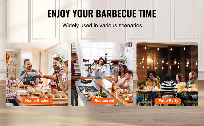 VEVOR Stainless Steel Shawarma Grill Machine Vertical Gyro Rotisserie Doner