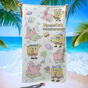 Starfish Beach Towel, Ultra-Absorbent Microfiber Towel for Pool Parties, Summer Vacation, Quick-Dry and Sand-Resistant