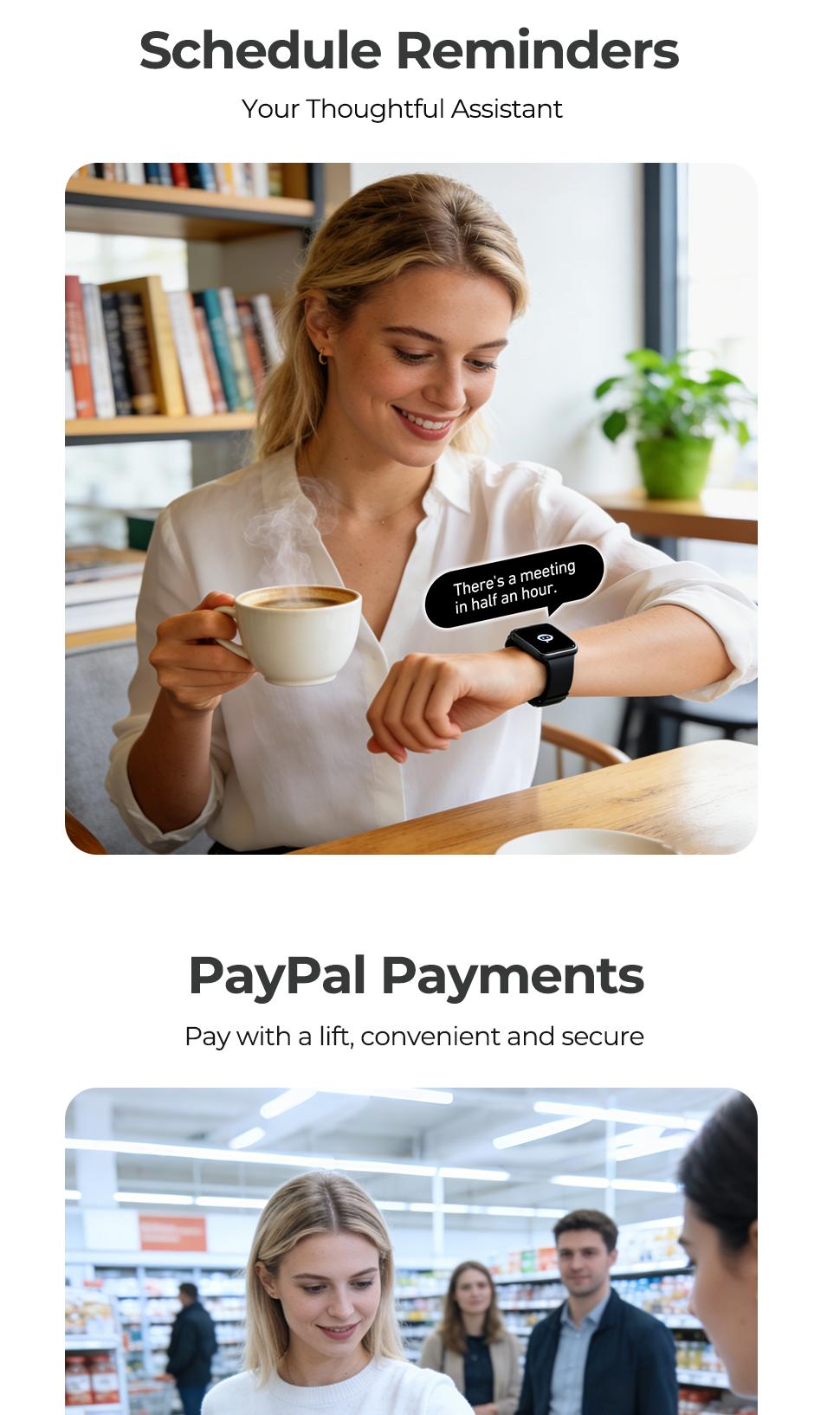 1.87" Touch Screen Smart Watch, Heart Rate Blood Pressure Sleep Monitor, AI Translation Watch, Digital Fitness Watches with Call Function Sports Modes, Multifunctional Electronic Fitness Smartwatch, Wearable, Waterproof Smartwatch for iPhone and Android