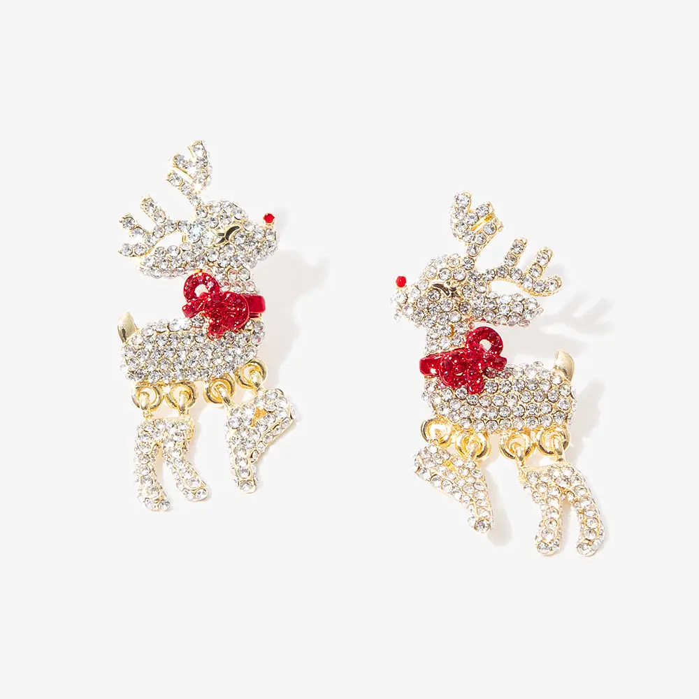 Reindeer Earrings | Gold