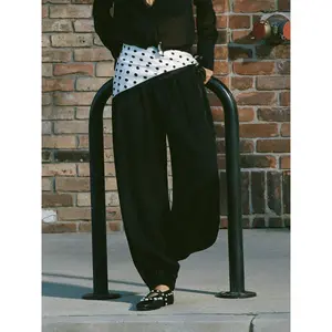 Cider Mid Rise Ruched Balloon Trousers