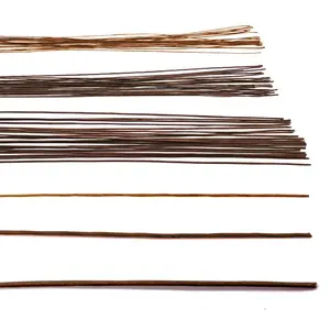 Brown Floral Stems Wire Flower Stems Brown Floral Wire Paper Wrapped Wire 21.6 Inch 18 Gauge 20 Gauge 24 Gauge for DIY Flower Arrangement