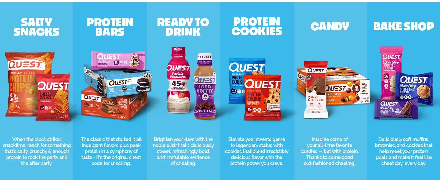 Quest Nutrition Cheese Crackers, Cheddar Blast, 10g Protein, 5g Net Carbs, 1g Sugar, Made with Real Cheese, High Protein Snack, 12 Packs (1.06 oz bags)