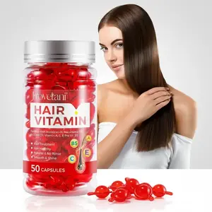 Hair Vitamin Serum Capsule, 50pcs/box Hair Care Oil with Moroccan Oil & Macadamia Oil & Avocado Oil Essence Make Hair Stronger, Healthy Natural Haircare Product