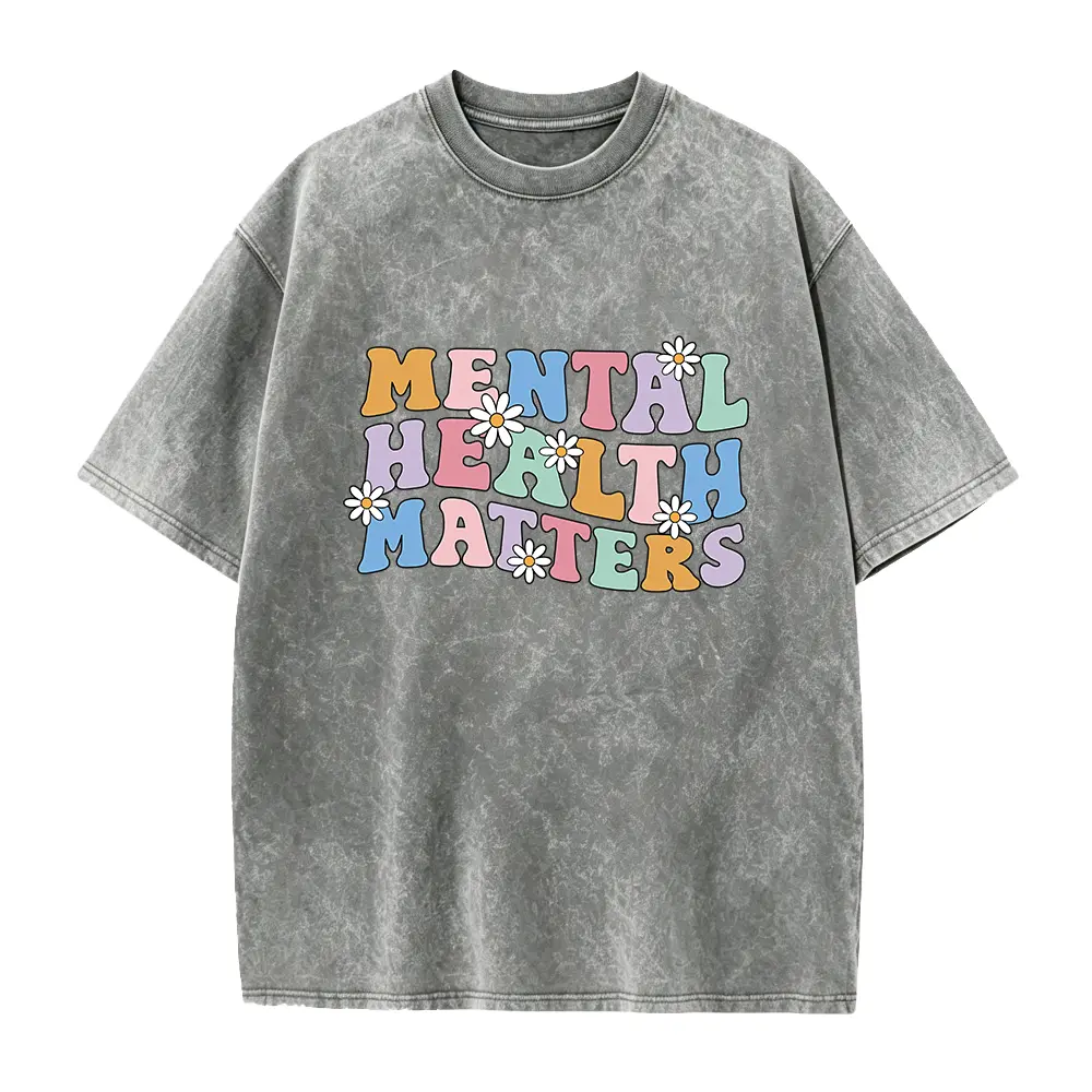 Mental Health Matters Shirt, Floral Mental Awareness Shirt, Therapist Shirt, ADHD Shirt, Autism Shirt, Mental Health Shirt