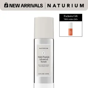 Naturium Multi-Peptide Advanced Serum - Jumbo (60ml) Serum for Wrinkles, Copper Peptides and Argireline Amplified Peptides