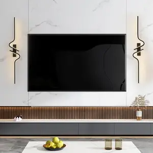 Modern LED Line Wall Lamp, Minimalist Left/right 80cm, Aluminum Material, Wall Mounted Design, Ambient Lights, Suitable for Living Room, Bedroom, Hallway