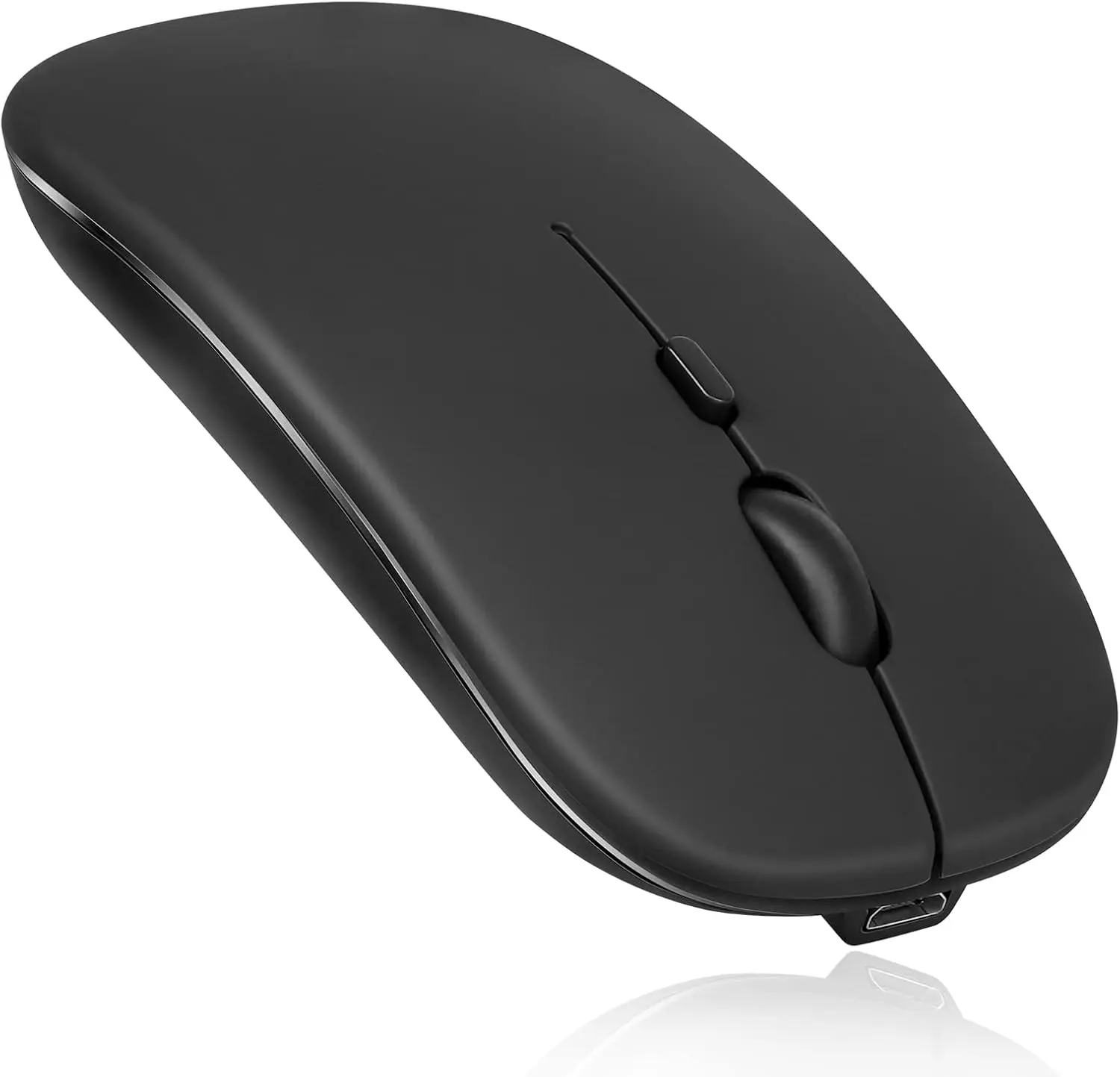 UrbanX Bluetooth Rechargeable Mouse for Surface Pro 3,4,5,6,7,8,9 and Pro X Go 1,2,3 Bluetooth and 2.4Ghz Wireless Mouse Designed for Laptop/PC/Mac/iPad pro/Computer/Android- Onyx Black