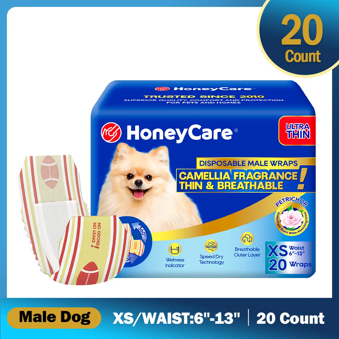 Male-XS(6''-13'')-20 pcs