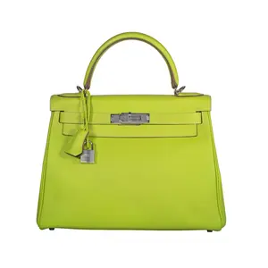 Pre-owned HERMÈS Epsom Tote Bags Bicolor Kelly 28 Candy Kiwi