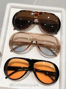 3Pcs Large Frame Sunglasses Set Fashionable Versatile Eyewear Unisex Stylish Design Uv Protection Shades for Men and Women Suitable for Daily Wear Beach Travel and Outdoor Activities