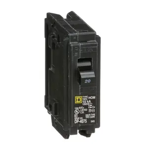 Square D Homeline HOM120 20A Single-Pole 120V Circuit Breaker